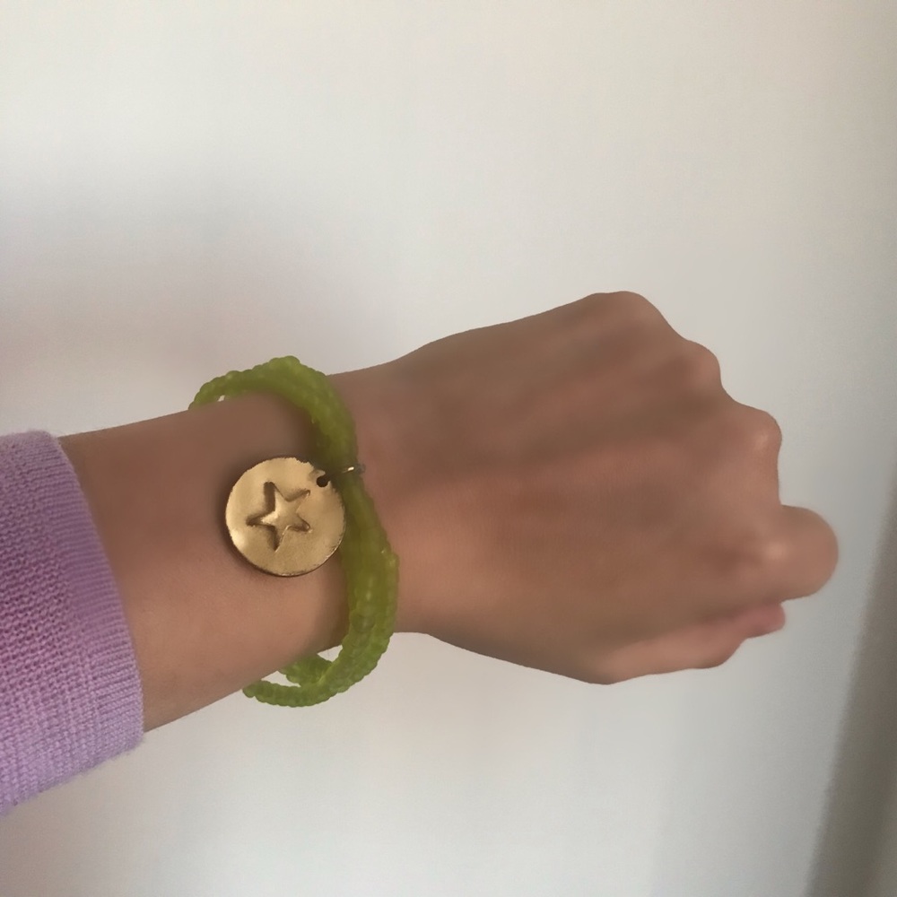 World Market Lime Green Bracelet